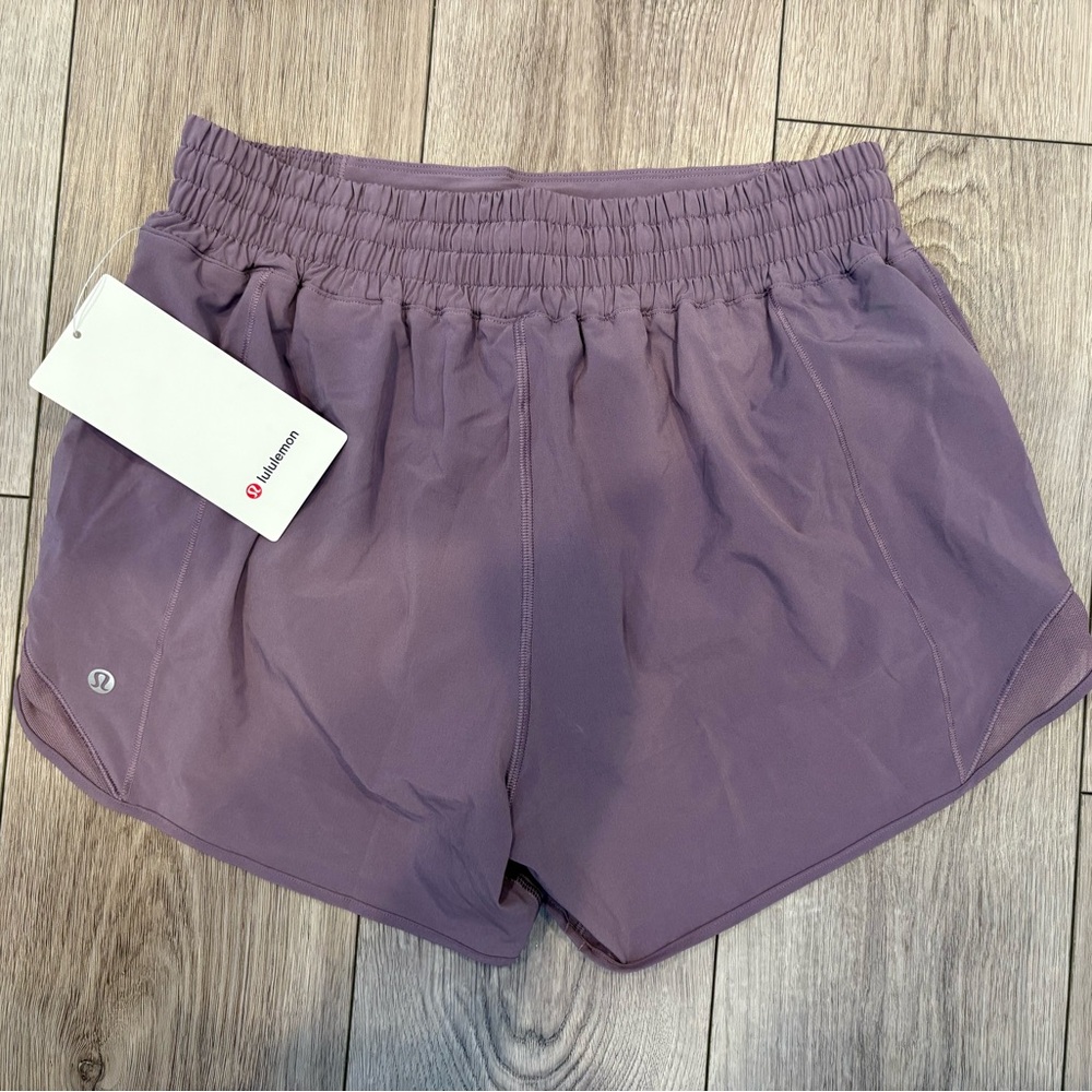Lululemon Hotty Hot HR Short 4” - Size 10 Purple NWT